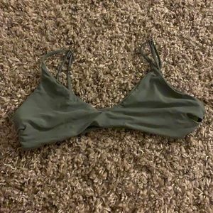 sage green bikini top